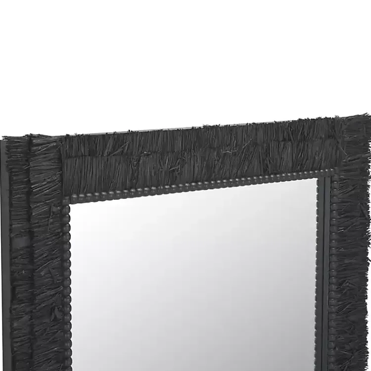 Kirklands Home Textured Zoelle Wall Mirror Black Clearance
