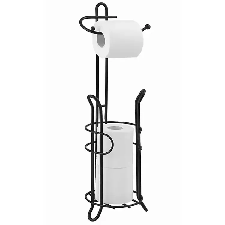 Kirklands Home Toilet Paper Storage Stand Black