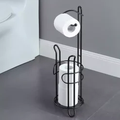 Kirklands Home Toilet Paper Storage Stand Black