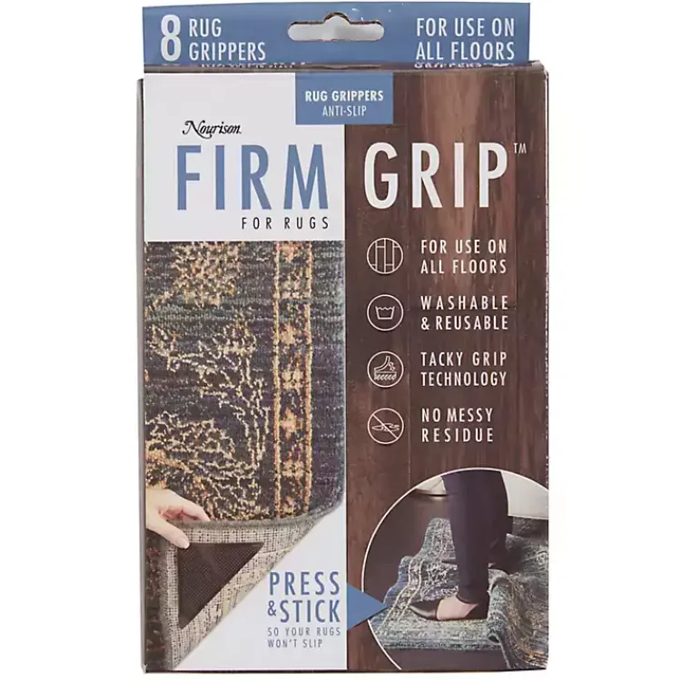 Kirklands Home Triangle Rug Grippers, Set of 8 Black Outlet