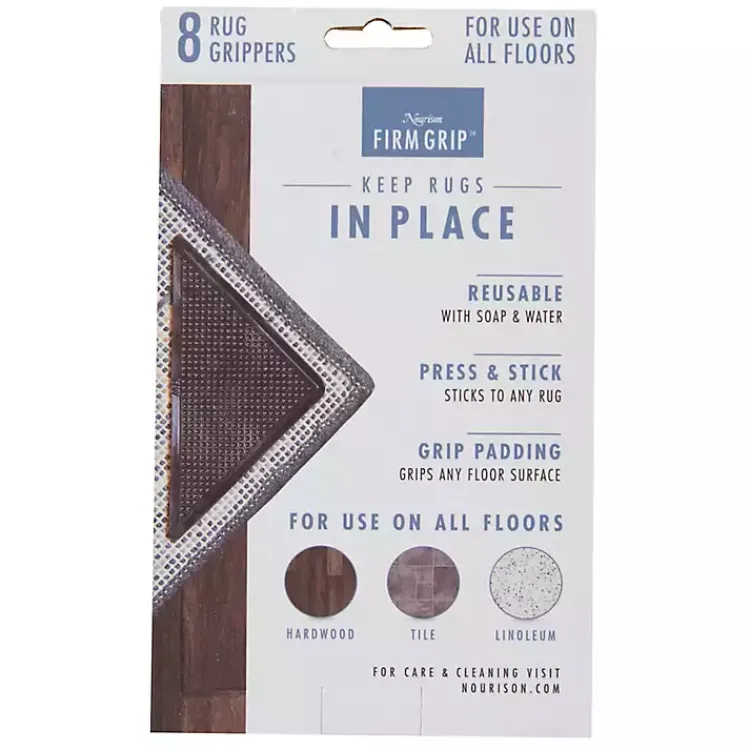 Kirklands Home Triangle Rug Grippers, Set of 8 Black Outlet