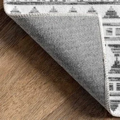 Kirklands Home Black Tribal Geometric Washable Area Rug, 8x10 Best