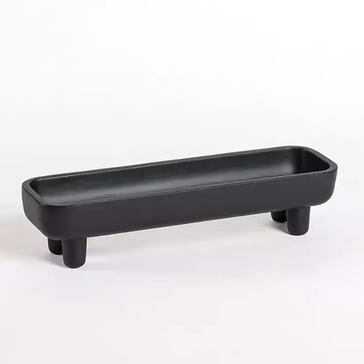 Decorative Bowls & Jars>Kirklands Home Trough with Legs, 21.5 in. Black