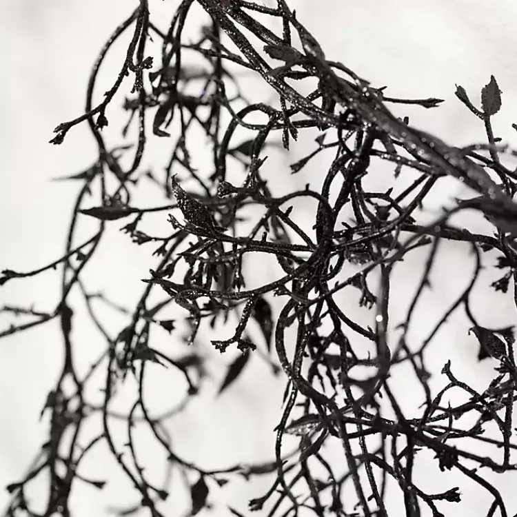 Halloween>Kirklands Home Twig Banner Garland Black