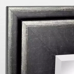 Kirklands Home Black Two Step Beveled Frame Vanity Mirror Clearance