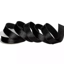 Christmas Decorations>Kirklands Home Velvet Dupioni 10 yard Christmas Ribbon Black
