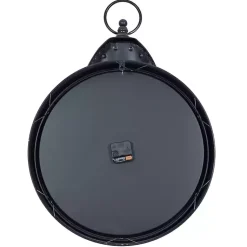 Kirklands Home Black Vintage Pocket Watch Wall Clock New