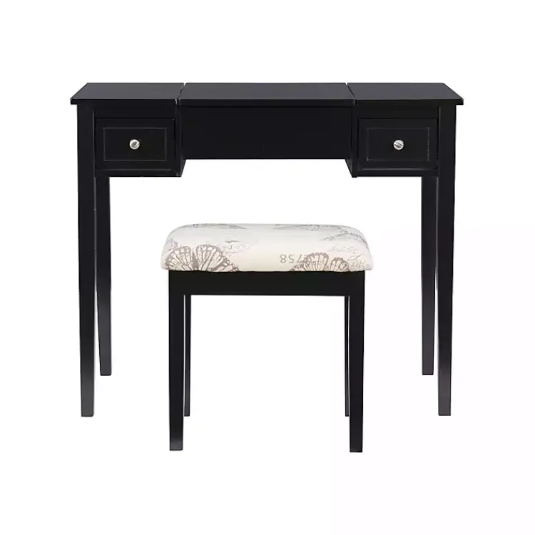 Kirklands Home Virginia Butterfly 2-pc. Vanity Set Black