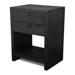 Kirklands Home Vivara 2-Drawer Nightstand Black Sale