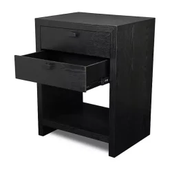 Kirklands Home Vivara 2-Drawer Nightstand Black Sale