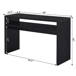 Kirklands Home Wakefield Tiered Console Table Black Online