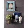 Kirklands Home Black Wall Hanging Wire Baskets, Set of 2 Online