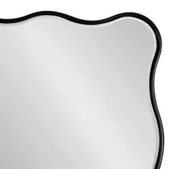 Kirklands Home Black Wavy Beveled Rectangular Wall Mirror Outlet