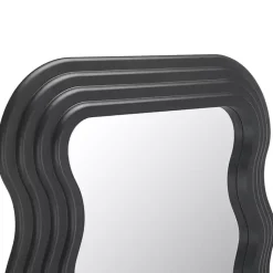 Kirklands Home Wavy Mayha Leaner Mirror Black Discount