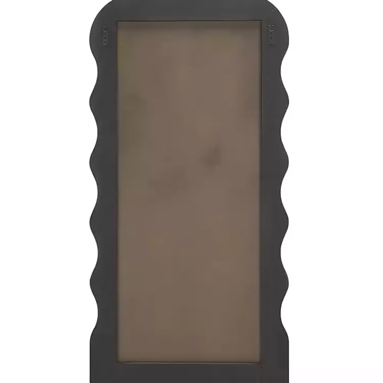 Kirklands Home Wavy Mayha Leaner Mirror Black Discount
