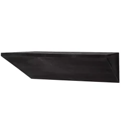 Kirklands Home Black Wedge Wood Small Floating Shelf Sale