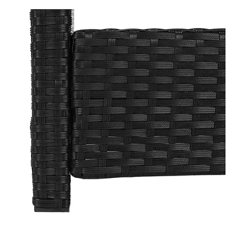 Kirklands Home Black Wicker 4-pc. Deluxe Outdoor Living Set Outlet