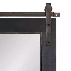 Kirklands Home Windowpane Kates Mirror, 23x36 in. Black