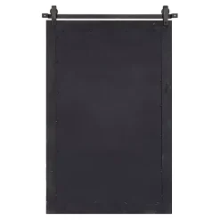 Kirklands Home Windowpane Kates Mirror, 23x36 in. Black