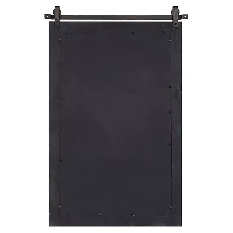 Kirklands Home Windowpane Kates Mirror, 23x36 in. Black