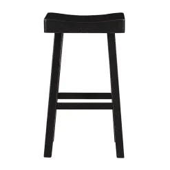Kirklands Home Wood Bar Stools, Set of 2 Black Best