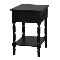 Kirklands Home Wood Barrett Accent Table Black Online