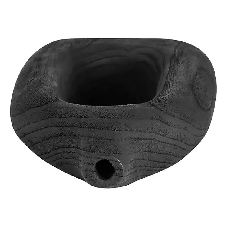 Vases>Kirklands Home Wood Cut-Out Vase, 14 in. Black