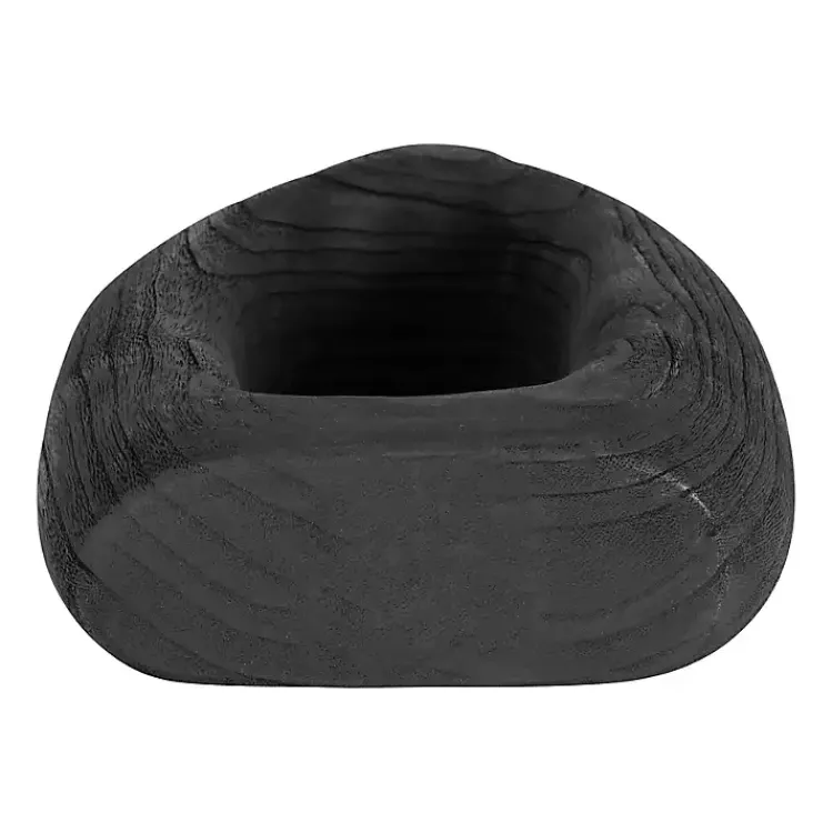 Vases>Kirklands Home Wood Cut-Out Vase, 14 in. Black