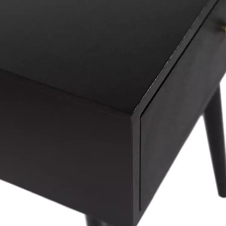 Kirklands Home Wood 1-Drawer Arthur Accent Table Black Sale
