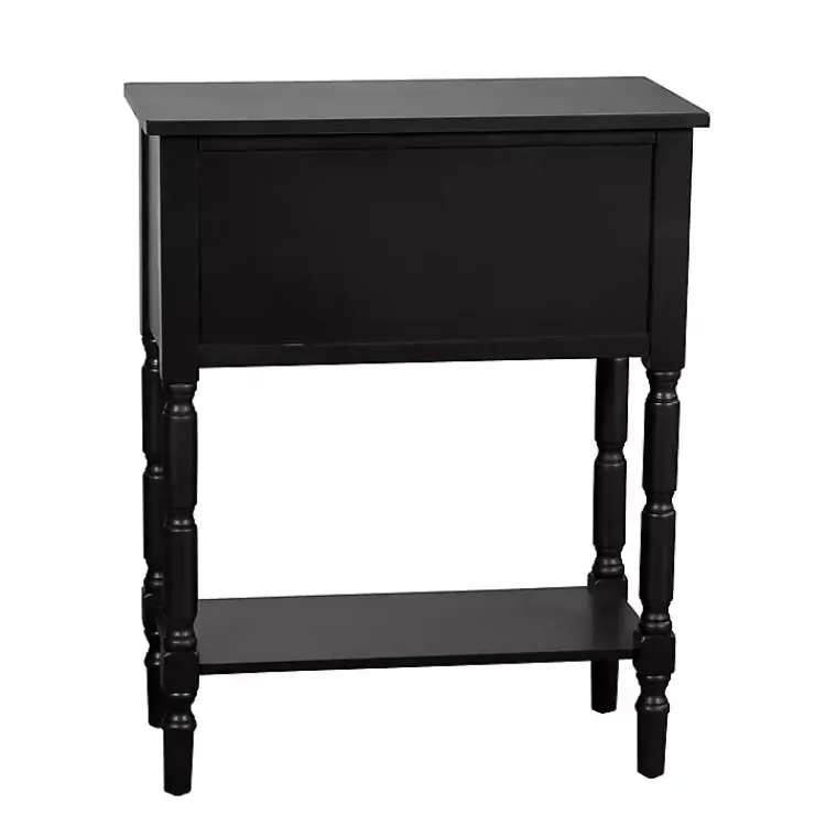 Kirklands Home Wood 4-Drawer Barrett Console Table Black Discount