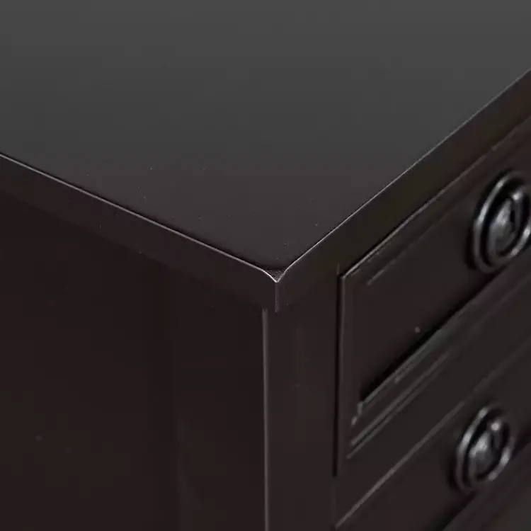 Kirklands Home Wood 4-Drawer Barrett Console Table Black Discount
