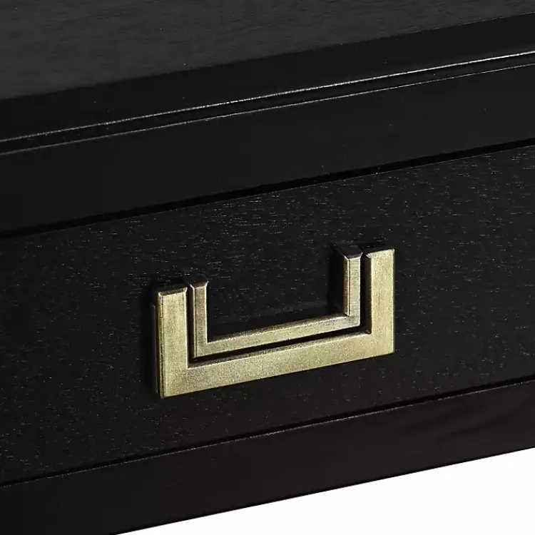 Kirklands Home Wood 2-Drawer Layla Console Table Black Discount