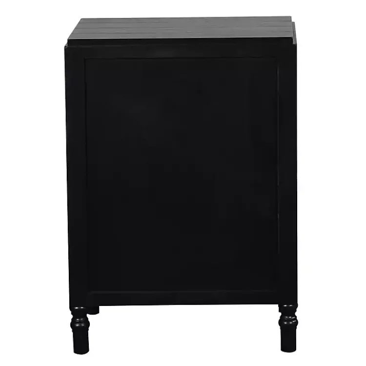 Kirklands Home Wood 3-Drawer Layla Nightstand Black Outlet