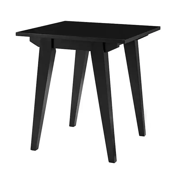 Kirklands Home Wood Minimalist Accent Table Black New