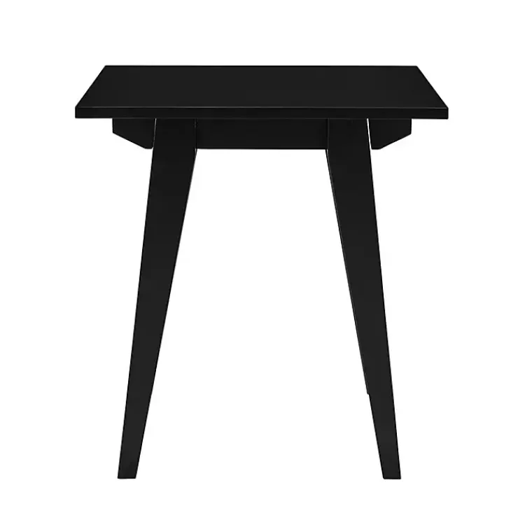 Kirklands Home Wood Minimalist Accent Table Black New