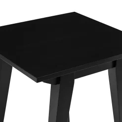 Kirklands Home Wood Minimalist Accent Table Black New