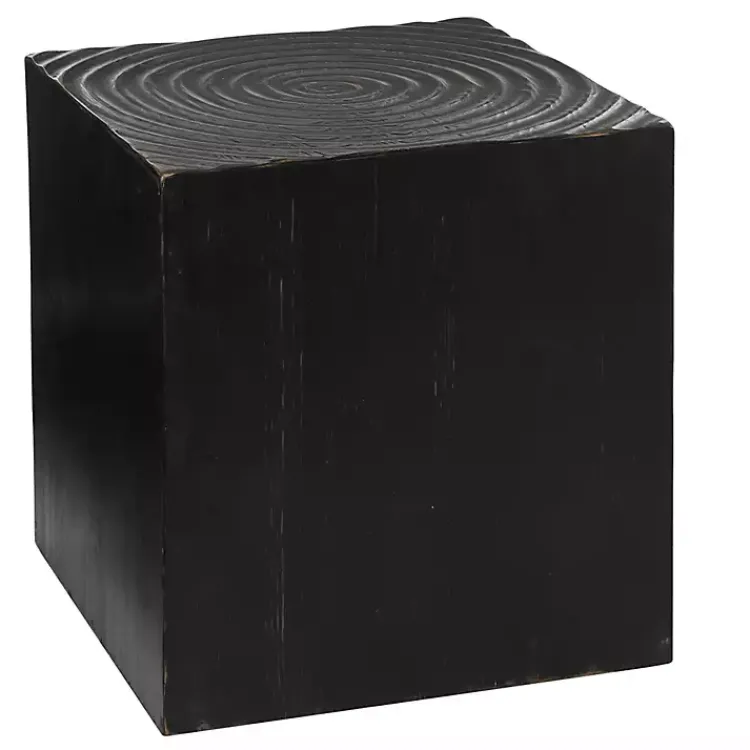Kirklands Home Wood Square Accent Table Black Clearance