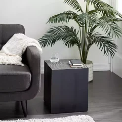 Kirklands Home Wood Square Accent Table Black Clearance