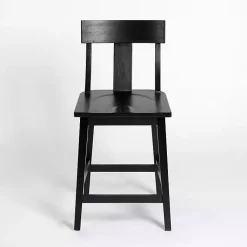 Kirklands Home Wood T-Back Counter Stool Black Hot