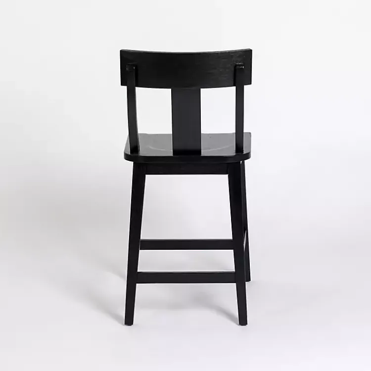 Kirklands Home Wood T-Back Counter Stool Black Hot