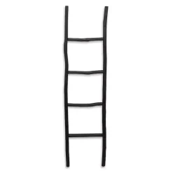 Decorative Accents>Kirklands Home Wood Theo Blanket Ladder Black