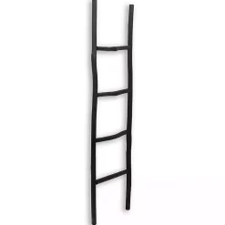 Decorative Accents>Kirklands Home Wood Theo Blanket Ladder Black