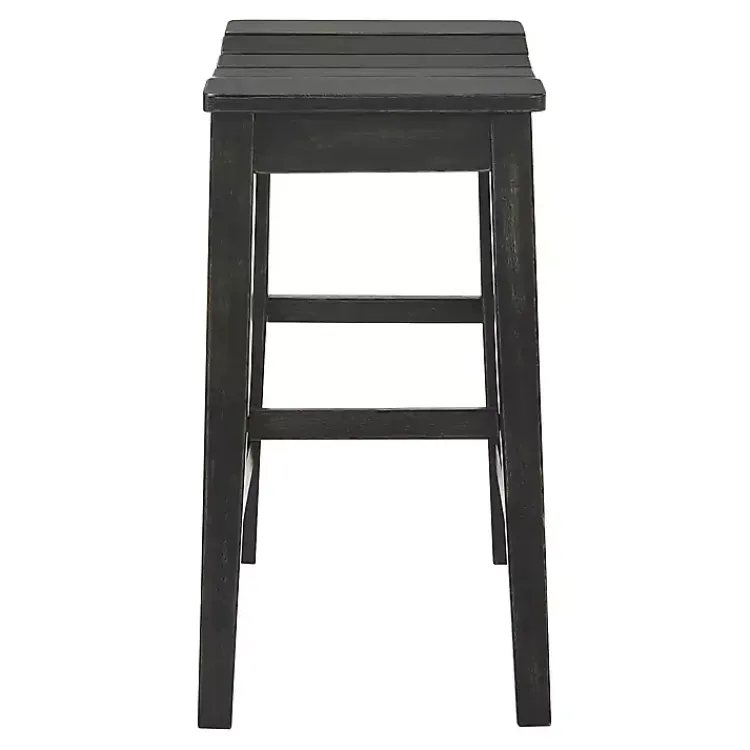 Kirklands Home Wood Whitcombe Counter Stools, Set of 2 Black