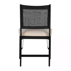 Kirklands Home Black Woven Cane Foldable Dining Chair Discount