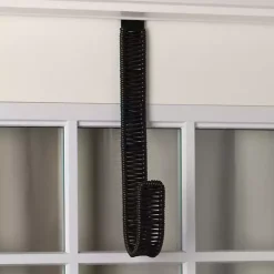 Wreaths>Kirklands Home Woven Rattan Wreath Hanger Black