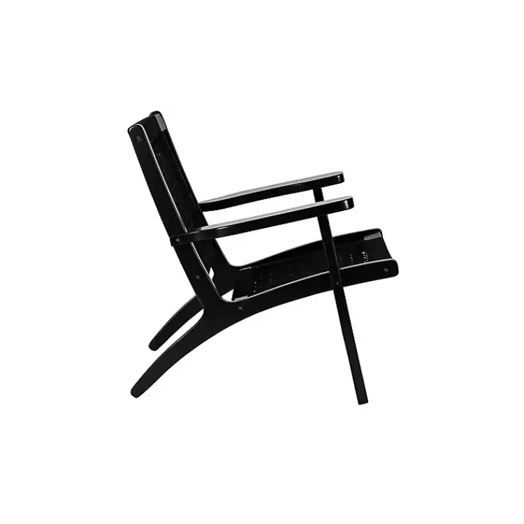 Kirklands Home Woven Rope Accent Chair Black New