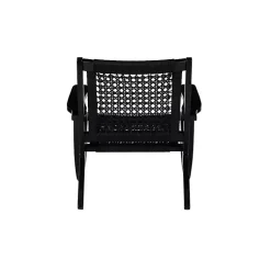 Kirklands Home Woven Rope Accent Chair Black New