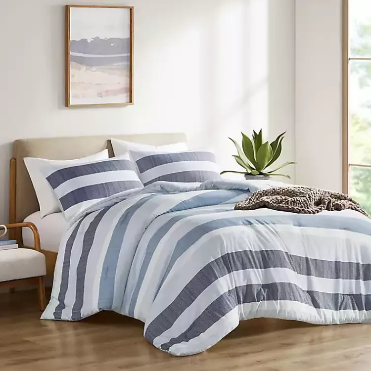 Kirklands Home Blake Blue Stripe 2-pc. Twin/Twin XL Comforter Set Best