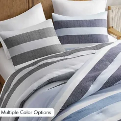 Kirklands Home Blake Gray Stripe 3-pc. Full/Queen Comforter Set Best