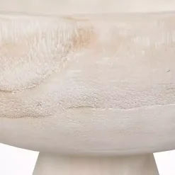 Decorative Bowls & Jars>Kirklands Home Blayne Wood Pedestal Bowl White